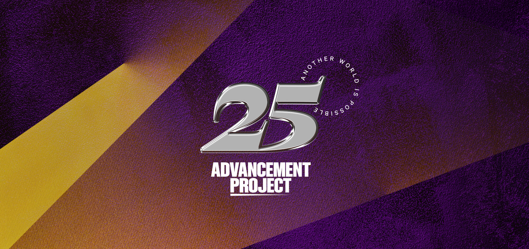 Branding concept for Advancement Project's 25th year anniversary